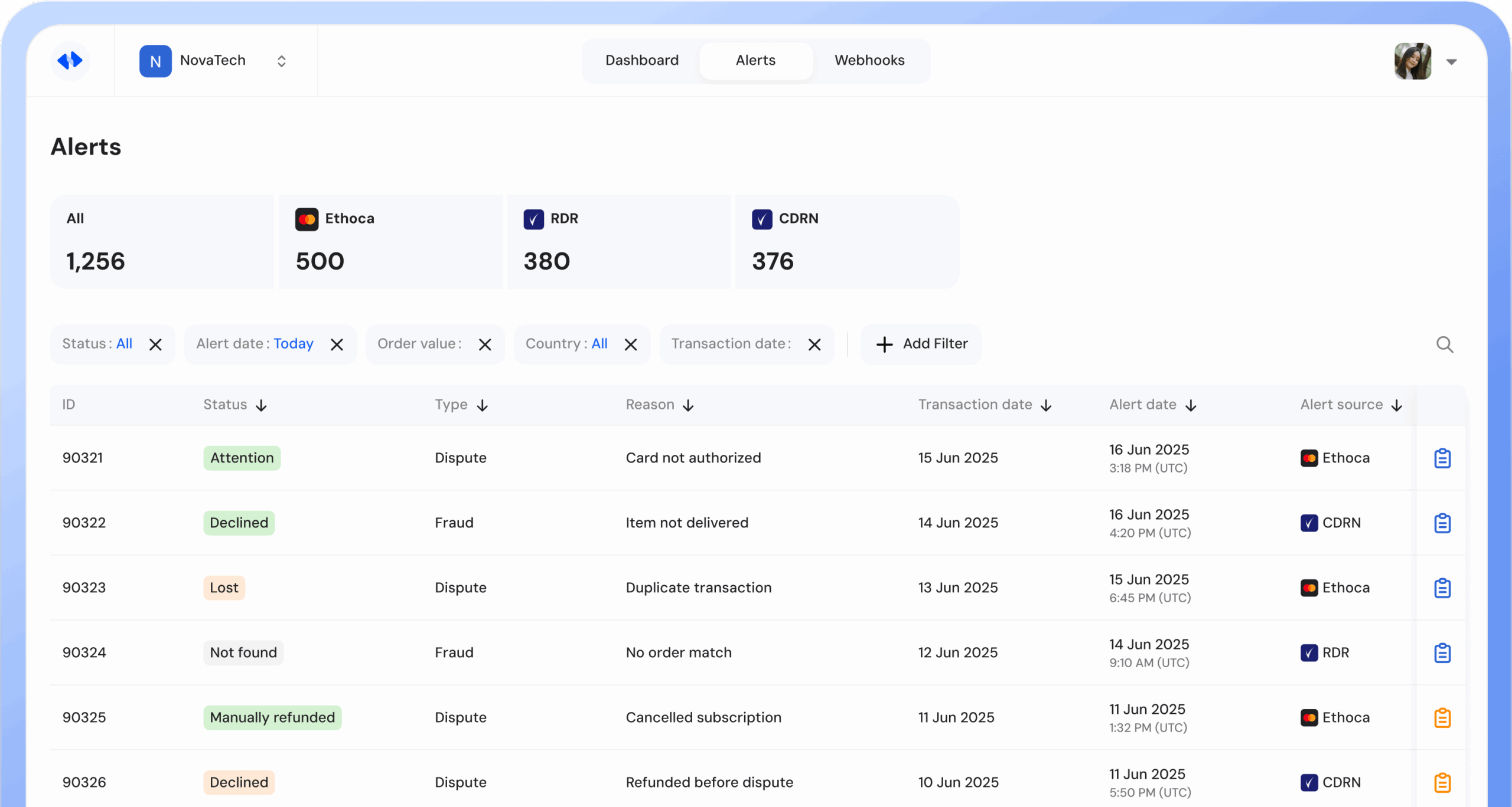 Chargebase dashboard